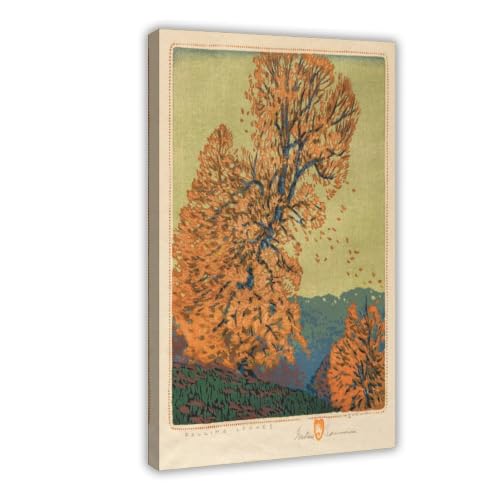 Impression sur toile petit format pour habiller un mur vide avec un paysage d'automne