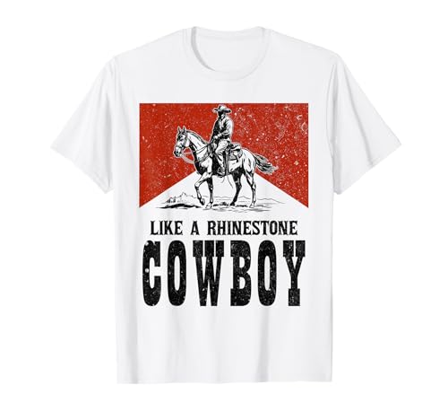 Vintage Western Country Like A Rhinestone Cowboy Cheval T-Shirt