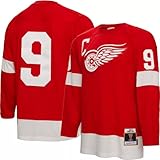 Youth Gordie Howe Detroit Red Wings 1960-61 Blue Line Jersey (US, Alpha, Large, X-Large, Regular, Red)