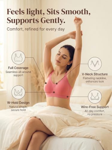 Image of Tweens Cotton Padded Bonded Bra for Women | Full Coverage Wire-Free Bra | Seamless No-Dig Comfort | Breathable Cotton | Elastic-Free Bottom Band & Side Wings | Pack of 1|