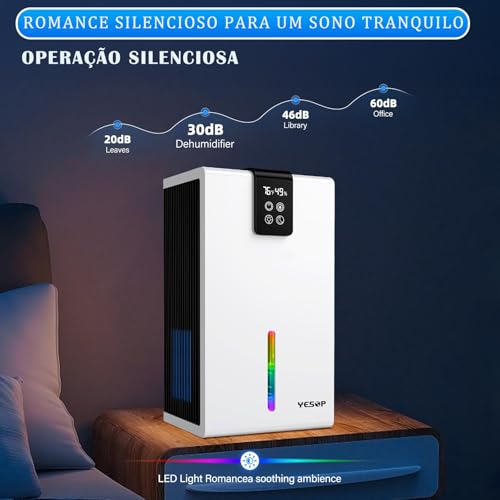 YESOP Desumidificador 2000ml Ambiente Antimofo Desumidificadores Eletrico Desumidificador De Ar 127v