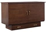 Arason Creden-ZzZ Cabinet Bed in Traditional Pekoe-Queen Size - Queen Size