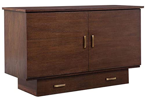 Arason Creden-Zzz Cabinet Bed In Traditional Pekoe-Queen Size - Queen Size #TOP2