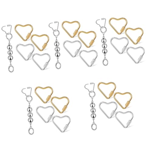 Clips métalliques en forme de cœur TEHAUX pour bijouterie et finitions d'art