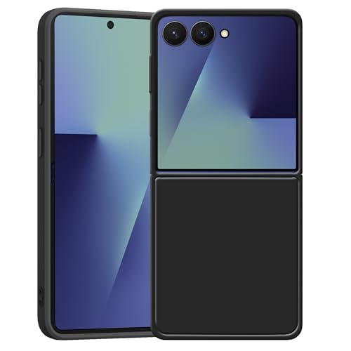 Image of amazon basics Hard Case Cover for Samsung Galaxy Z Flip 7 5G (Black)