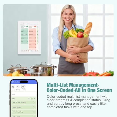 10.1 Inch Digital Calendar with Touch Screen, Wall Mountable, Multi-Platform Calendar Sync to Smart Electronic Chore Planner, Gifts for Mom. - image 5
