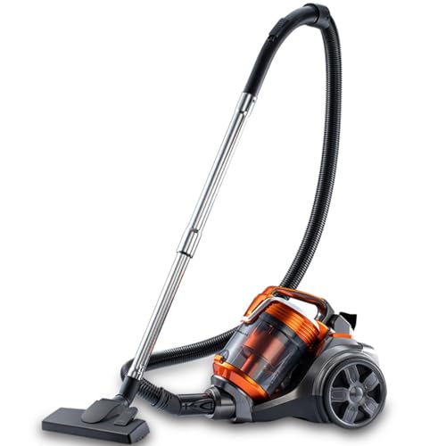 RJJWXSMGS 3600W Bagless Cylinder Vacuum Cleaner,Cyclonic Carpet and Hard Floor Cleaner,3.5L High Capacity Dust Container,Lightweight and Low Noise,Extendable Hose