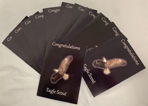 Aquinas EagleGlowing Congratulations Card for Scout: Pack of 12