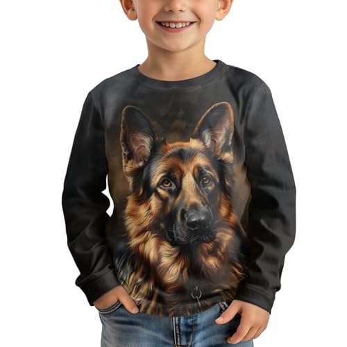 Image of Uourmeti Long Sleeve Tops for Boys Graphic T Shirts Teen Girls Active Pullover Tees