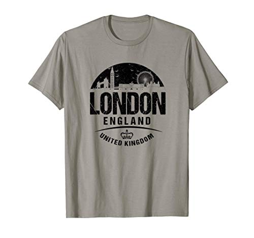 London England United Kingdom UK Cityscape Skyline Souvenir Camiseta