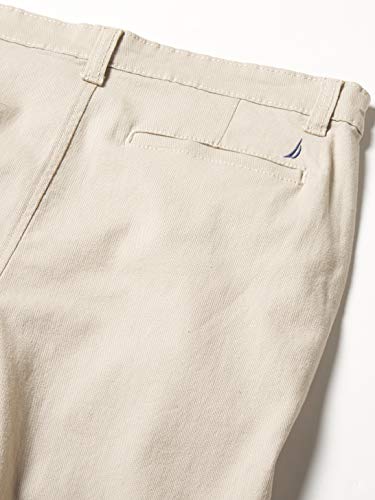 Nautica Little Boys' Flat Front Stretch Twill Shorts, Connor Khaki, 4 #TOP2