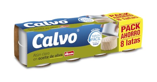 Calvo Atún Claro en Aceite de Oliva Pack8 x 65g