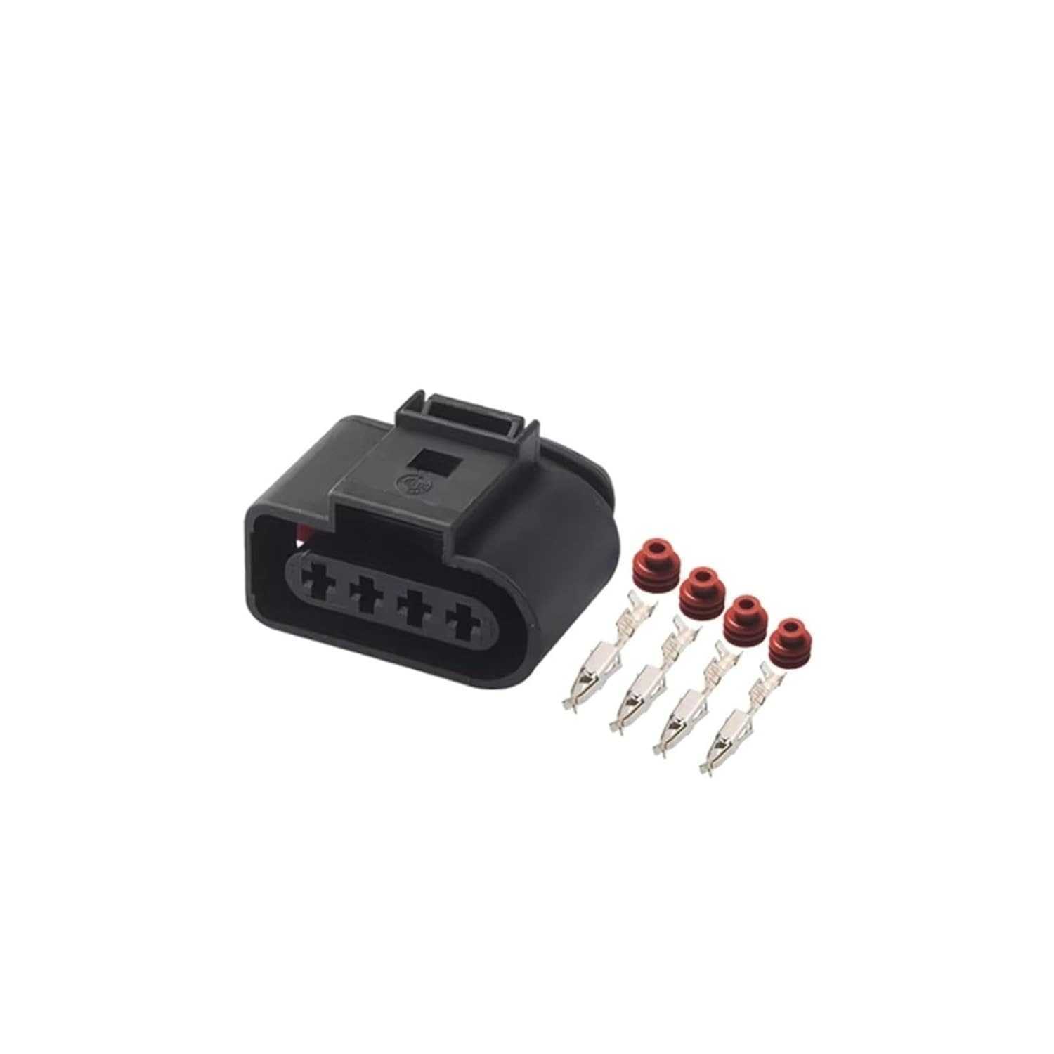 Coil Pack Connector for VW 4 Pin 3.5MM Car Sensor Ignition Coil Wire Harness Electric Wiring Cable Plug Connector 1J0973724 DJ7045A-3.5-21(5 Sets)