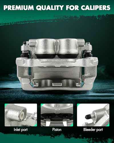 Image of SCITOO 18B5288 Front Left Disc Brake Caliper w /Bracket Fit For Cadillac For SRX 2010-2016, Double Pistons