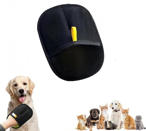 Lonnalee Pet Hair Remover Glove,Guanto per rimuovere i peli, spazzola per peli di gatto, magica riutilizzabile per peli, rullo con peli di animali, epilatore per divano, albero per gatti letto tappeto