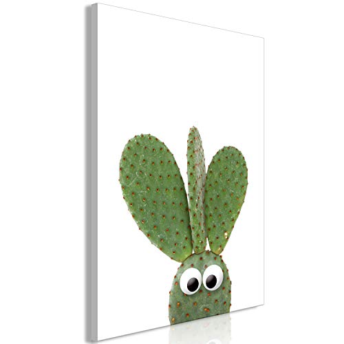 artgeist Acoustic Canvas Wall Art Print Cactus 24x35 in - 1pcs Picture with Acoustic Foam Sound Print Artwork Room Acoustics Soundproofing b-A-0399-b-a
