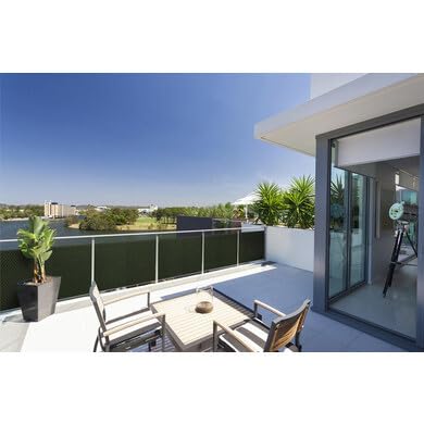 OOGarden - Brise Vue en résine tressée Vert L 3m x H. 1m