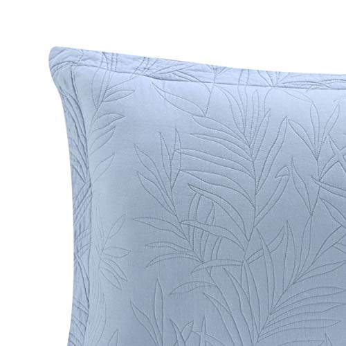 Costa Sera Collection 2-Pack Standard Sham Set for Bedroom Decor, Blue