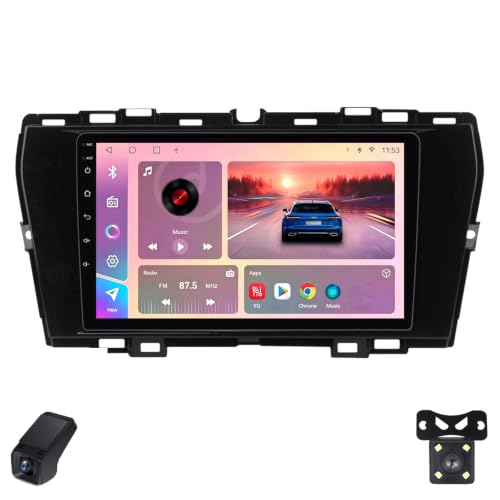 Genérico Autoestéreo para SsangYong Tivoli 2019-2023 Android 15 CarPlay con Pantalla táctil de 9 Pulgadas 1280×720 Autoestéreo/SWC/Bluetooth 5.0/FM Am RDS DSP/Wi-Fi/4G LTE/GPS/ADAS DVR(L100)