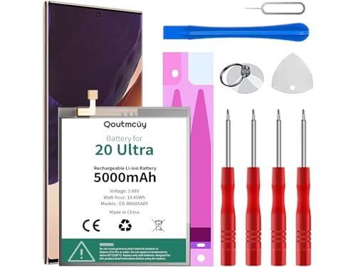 EB-BN985ABY akku,[5000 mAh] Li-Polymer Ersatzakku für Samsung Galaxy Note 20 Ultra (N985) und Note 20 Ultra 5G(N986B) mit Reparatur Tool Kit