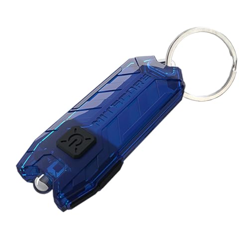 Nitecore Tube v2.0 Keychain Flashlight, 55 Lumen USB Rechargeable Ultra Lightweight Compact (Blue)