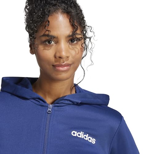 adidas Damen Essentials Linear Track Suit, Dark Blue, XS – Ansicht 4
