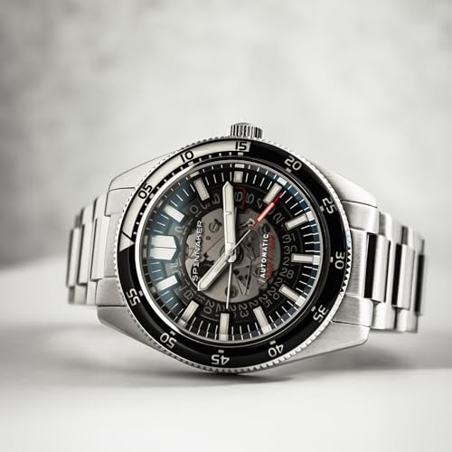 Image of Spinnaker Men's 43mm Fleuss Automatic Watch with Solid Stainless Steel Bracelet SP-5118