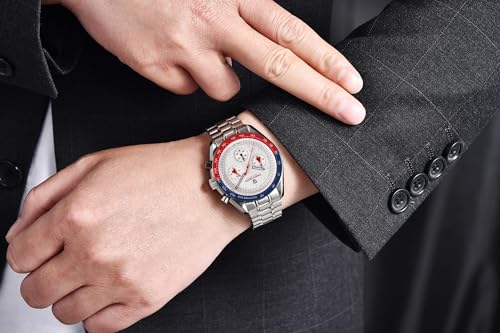 Pagani Design 1701 Herrenuhr Herren Quarzuhr, Japanisches VK63 Uhrwerk, 100 Meter wasserdicht, Saphirglas Chronograph, Luxus-Sportuhr aus Edelstahl.