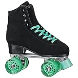 Roller Derby Elite Driftr Rollschuhe, Größe 39, Schwarz/Minzgrün