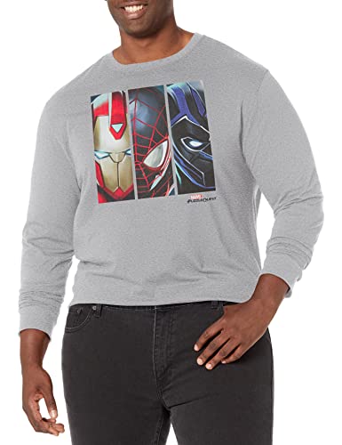 T-Shirt Marvel Trio Gris Chiné Athletic 5XL Homme : Vêtement Grande Taille Pop Culture