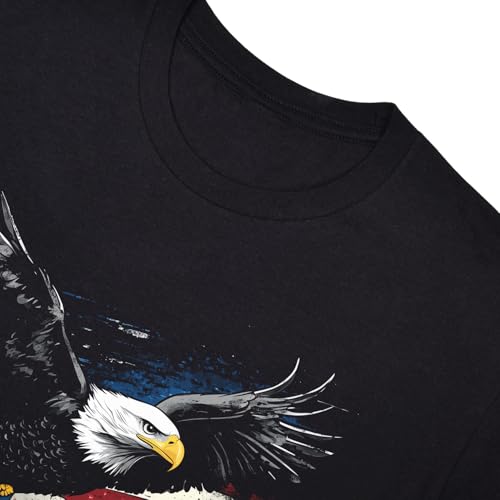 Casual American Flag Eagle T-Shirt for Men Patriotic T-Shirts Short Sleeve4
