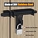 Heavy Duty Barrel Bolts Safety Door Lock, 6.7 Inch Slide Bolt Gate Latch with Padlock Hole,Solid SUS304 Stainless Steel Barrel Bolt Latch for Wooden Fence, Yard Door, Barn Door, Shed Door, Interior