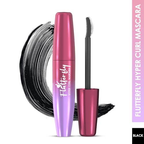Image of Glam21 Flutterfly Hyper Curl Mascara | Instant Curled & Lifted Lashes |Waterproof & Smudge-Proof Formula | Non-Clumping | Voluminous Finish| Black - 10ml