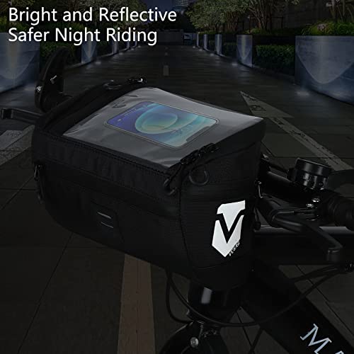 Sacoche pour guidon de vélo Vertast noir idéale pour le vélotaf