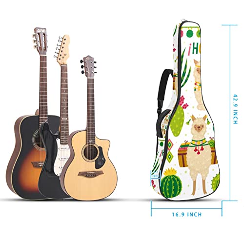 Pleine Taille Guitare Gig Sac Étanche Guitare Carry Case avec Bandoulière Réglable Crânes Fleurs Feuilles Jaunes… - Les Beatles, Paul McCartney, John Lennon, RIngo Starr, George Harrison Pleine Taille Guitare Gig Sac Étanche Guitare Carry Case avec Bandoulière Réglable Crânes Fleurs Feuilles Jaunes… – Image 6