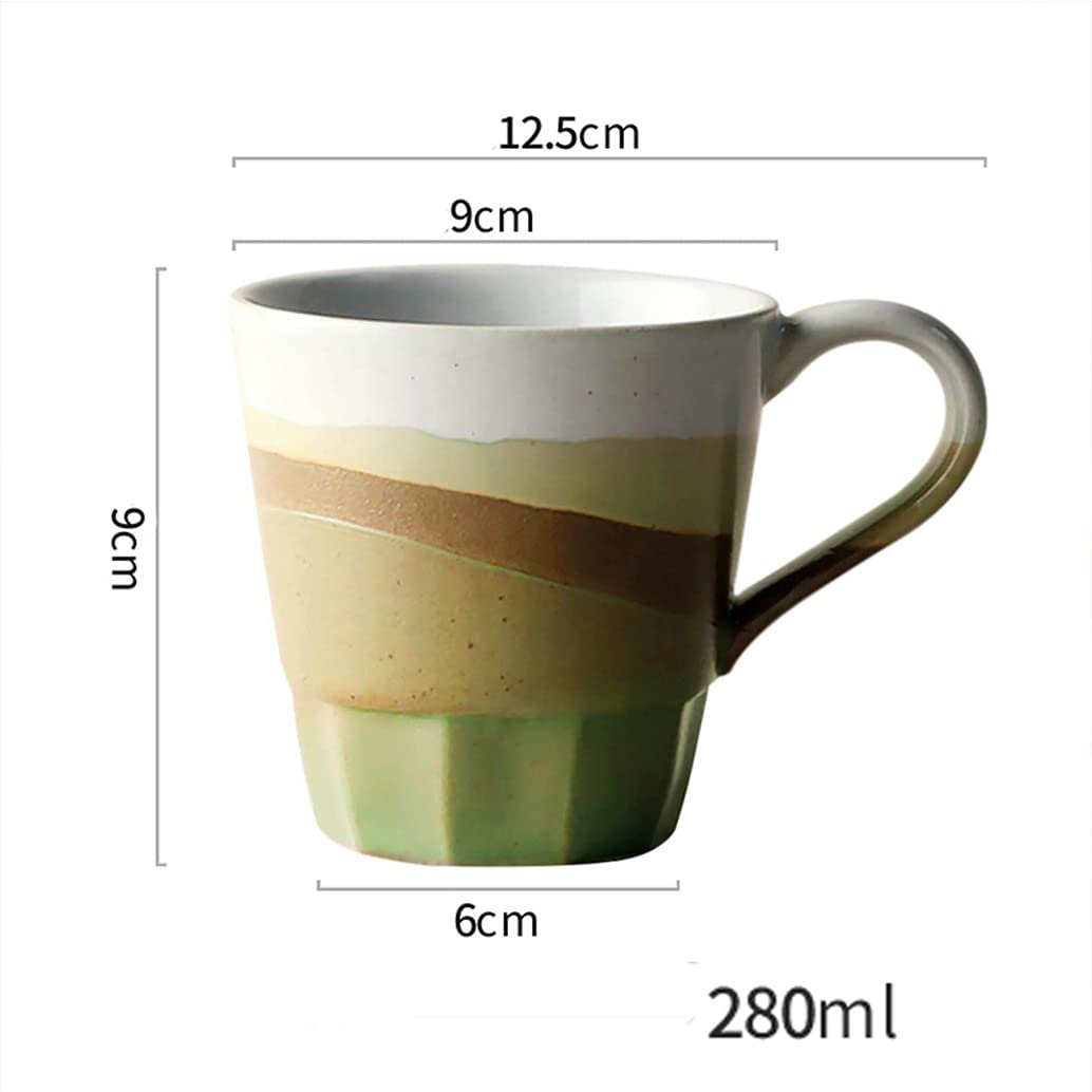 Ręcznie robiony ceramiczny kubek do kawy dla par, rustykalny kubek do kawy z kamionki, porcelanowy kubek na wodę do mleka spersonalizowany kubek do herbaty z ceramiki, nadaje się do zmywarki i kuchenki mikrofalowej D