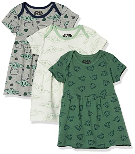 Image of Amazon Essentials Disney | Marvel | Star Wars | Princess Babies, Toddlers, and Girls' Dresses, Pack of 3