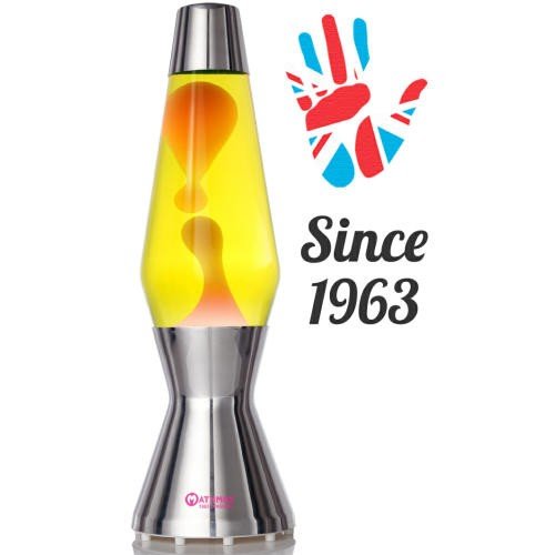 Mathmos Astro Lavalampe Gelb / Rosa