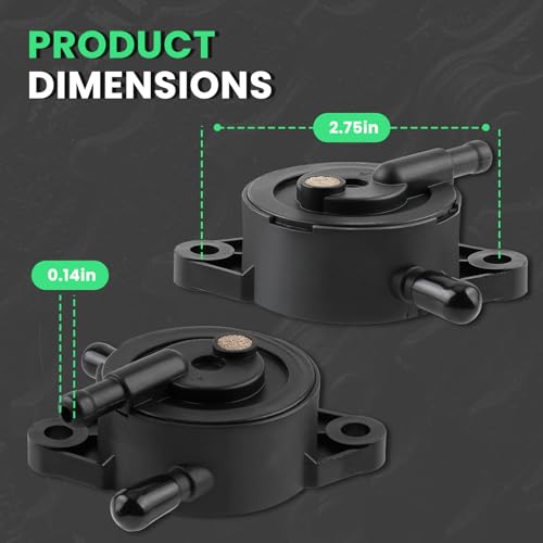 Fuel Pump for Kohler 17HP-25 HP Small Engine Lawn Mower Tractor, Gas Vacuum Fuel Pump with Fuel Filter for Honda for Yamaha for John Deere - Image 3
