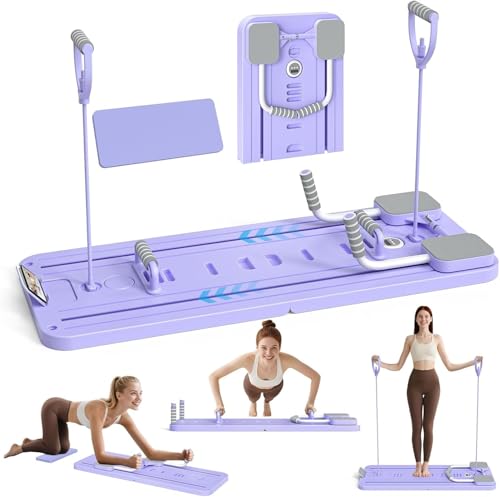 Yapasopu Nueva 4 en 1 máquina Reformer de Pilates para Uso doméstico Máquina Reformer Plegable con Tabla Abdominal Máquina de Pilates con Rebote automático Equipo de Entrenamiento para Todo el Cuerpo Yapasopu Nueva 4 en 1 máquina Reformer de Pilates para Uso doméstico Máquina Reformer Plegable con Tabla Abdominal Máquina de Pilates con Rebote automático Equipo de Entrenamiento para Todo el Cuerpo