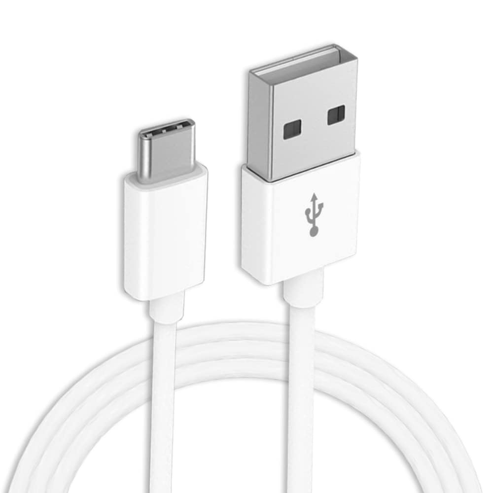 Mindmaker USB Type-C Fast Charging Cable Compatible with Samsung Galaxy S25, S24, S23, S22, S21, Note Series & A Series | USB-C Charging & Data Sync Cable | White