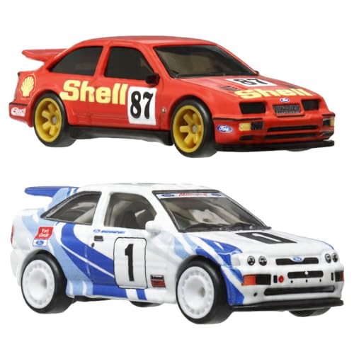Hot Wheels 2-Pack Ford Escort RS y Sierra Cosworth miniatura 6