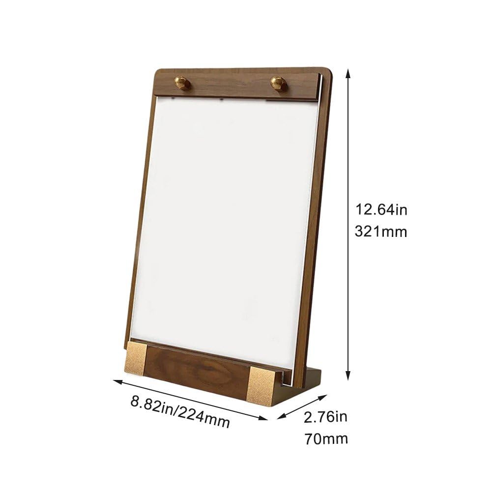 A4 L kształt drewna uchwyt na papier menu ekspozytor numer stołu ślub akrylowy uchwyt na telefon zdjęcia ramka 210x297mm