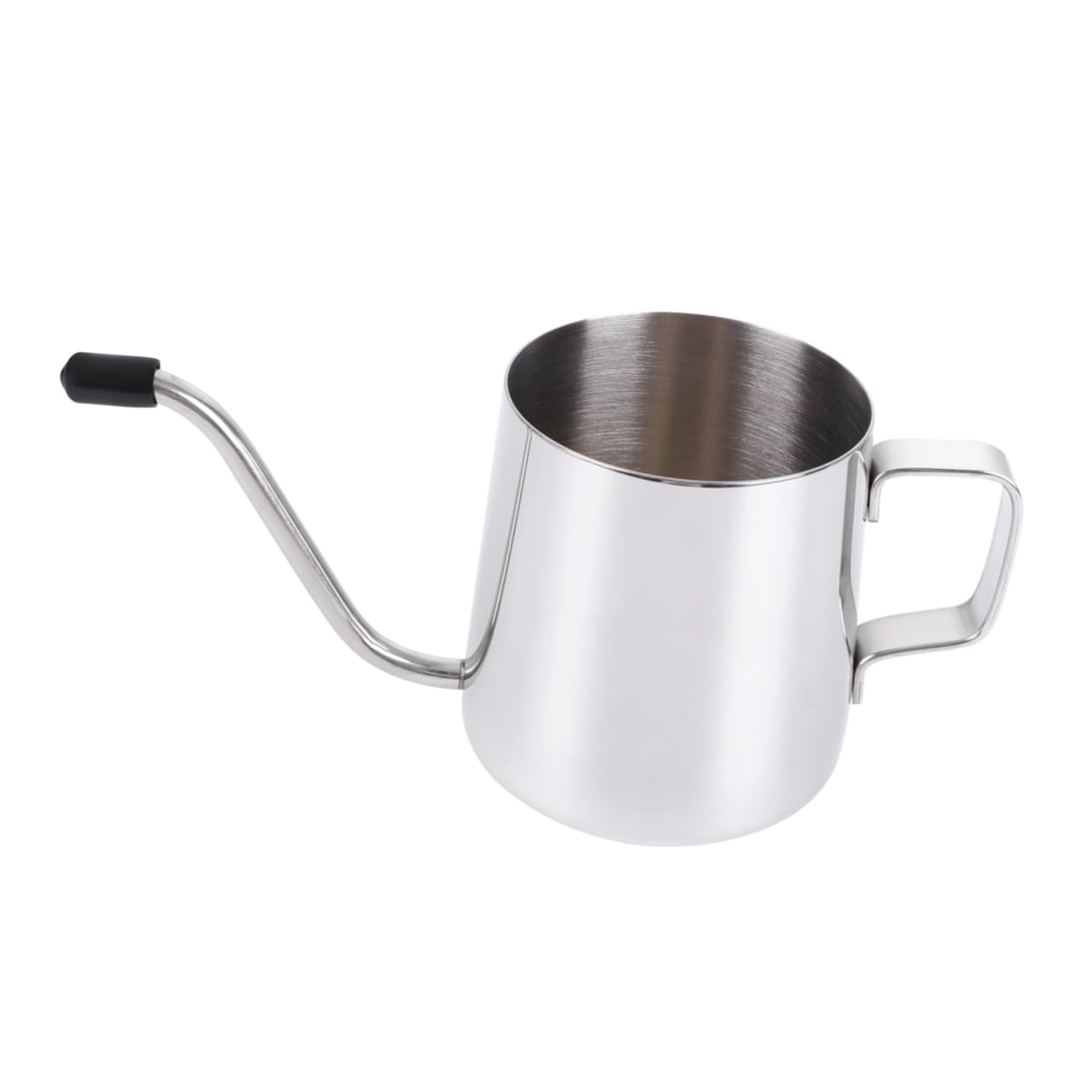 Cabilock 1Pc Handmade Stainless Pot Long Narrow Mouth Drip Kettle for Home Shop Capacity Design for Brewing Silver Finish