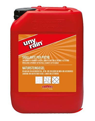 Hygan Unyrain - Sigillante In Pietra Naturale Da 5 L - Trattamento Per Pavimenti Interni Ed Esterni
