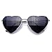 Produktbild Emblem Eyewear Metall-Rahmen Herz Form Sonnenbrille niedlich schöne Sonnenbrille Frauen (Silber)