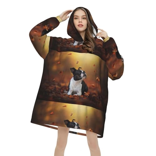 Sweat à capuche flanelle Boston Terrier finitions premium - 4