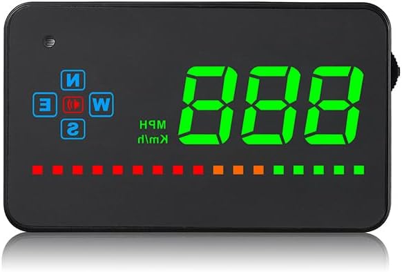 LED Portable Car Display, Speed Projector Car Portable Universal HD HUD Head-Up Display