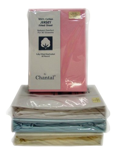 Double Bed Cotton Jersey Fitted Sheet - Pink