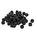 uxcell Flat Rubber Ring Sealing Grommet Wiring Gasket Black 5mm Inner Dia 50pcs